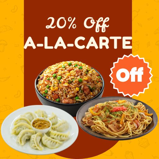 A-La-Carte Offer : 20% off on 999/- and Above